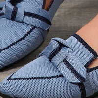 Bow Contrast Trim Point Toe Loafers - Trandify Deal