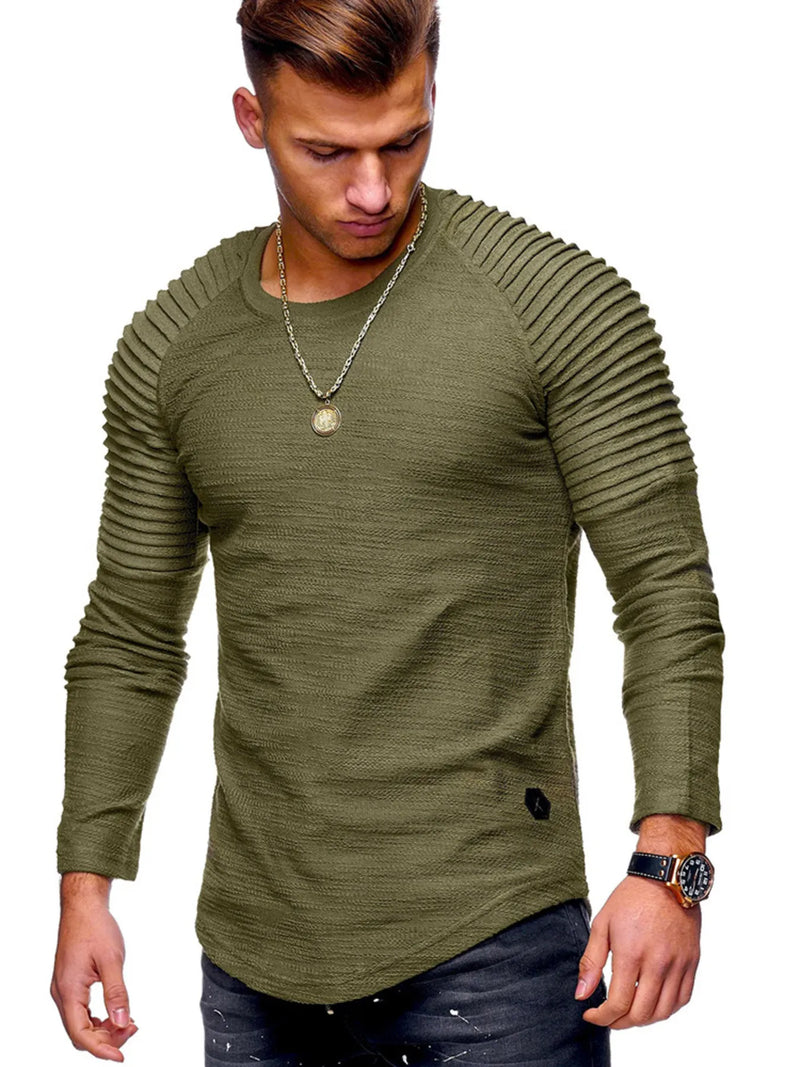 Men's Plus Size Raglan Sleeve Cotton T-Shirt – Comfort Fit Casual Tee