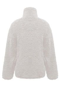 Fuzzy Turtleneck Long Sleeve Sweatshirt Trandify Deal