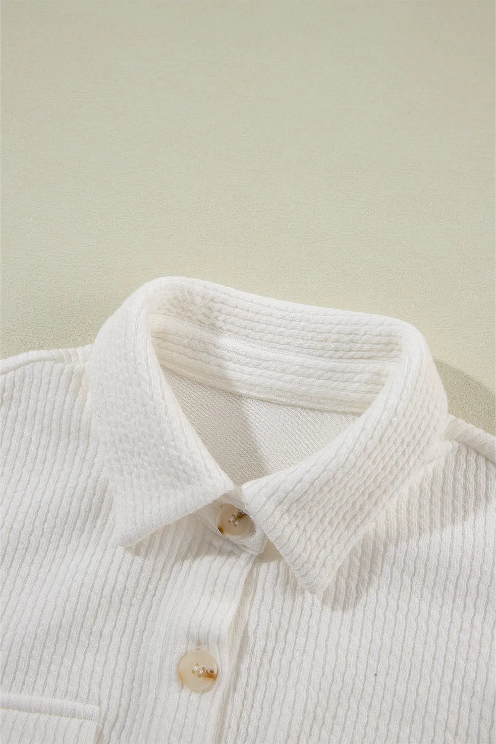 Button Up Long Sleeve Shacket Trandify Deal