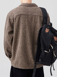 Men's Plus Size Oversized Shacket - Flannel Shirt Jacket