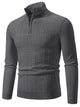 Men’s Plus Size Quarter Zip Sweater – Regular Fit, Cozy & Stylish