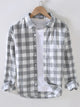 Men’s Plus Size Plaid Flannel Shirt – Big & Tall Button-Up Long Sleeve Casual Shirt in Classic Buffalo Check Pattern