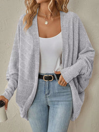 Oversized Open Front Cardigan for Women - Cozy Knit