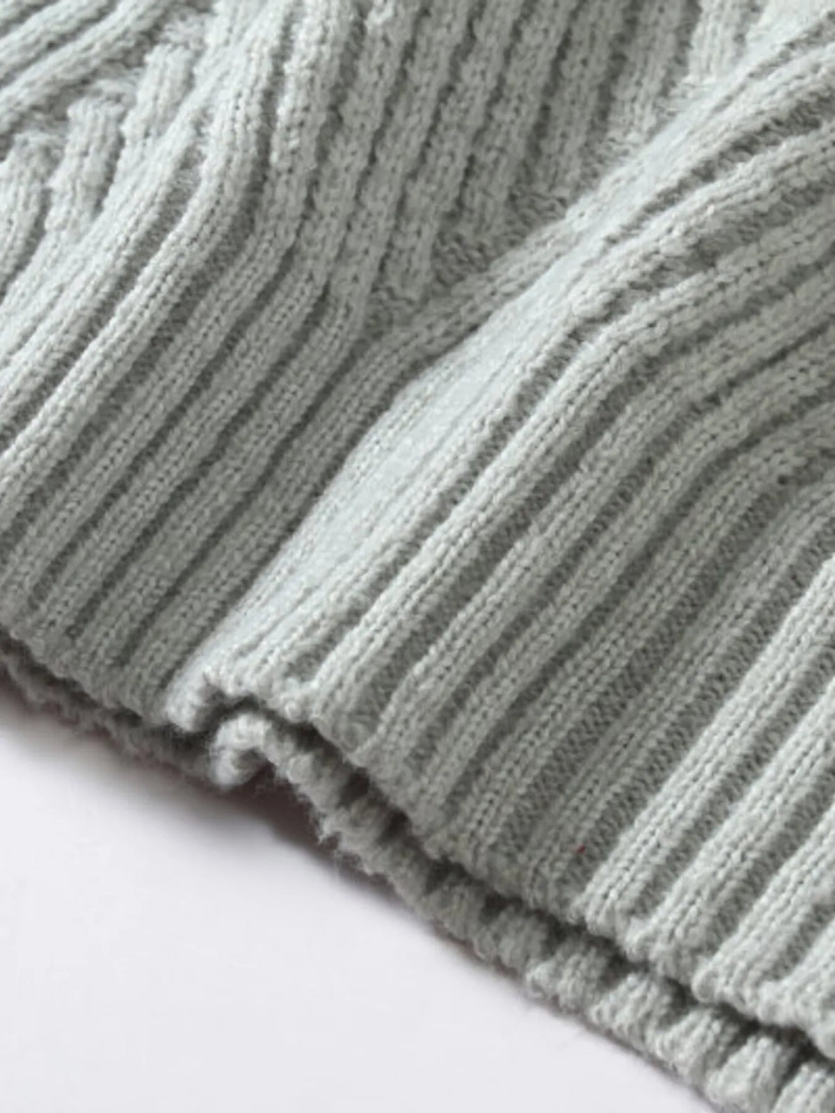 Men's Plus Size Ribbed Turtleneck Sweater – Warm Winter Fashion