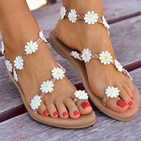 Daisy Open Toe Flat Sandals Trandify Deal