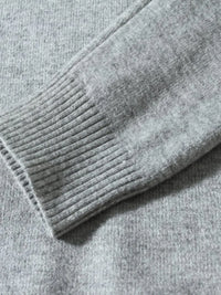 Plus size men's ribbed hem sweater – long sleeve cozy pullover for big & tall