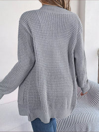 Chunky Knit Cardigan with Pockets - Open Front Women's Sweater