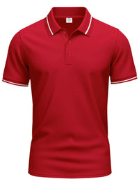 Plus size men’s collared polo – moisture-wicking fabric for golf & casual wear