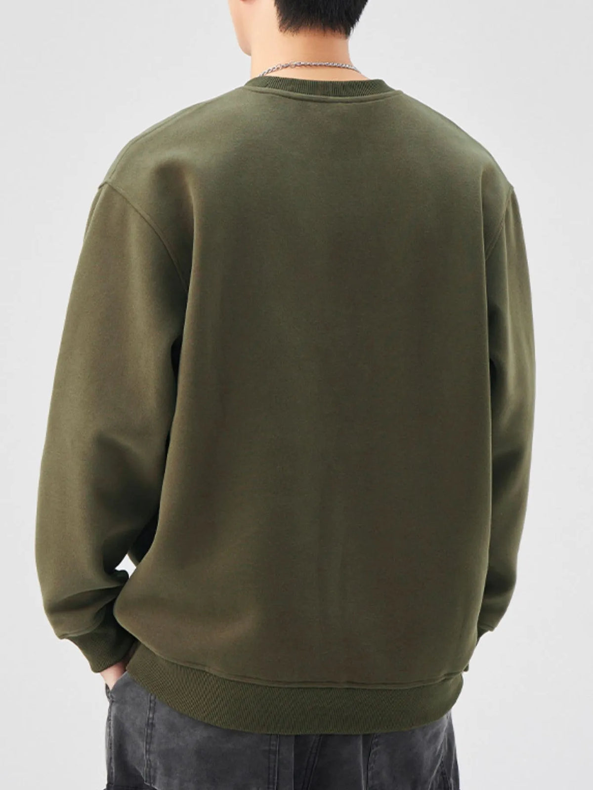 Plus Size Men’s Long Sleeve Sweatshirt – Soft Casual Pullover for Big & Tall