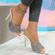 Sequin Point Toe Kitten Heel Sandals Trandify Deal