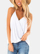 Full Size Surplice Spaghetti Strap Top Trandify deal