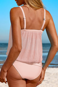 Square Neck Spaghetti Strap Tankini Set Trandify deal