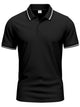 Plus size men’s collared polo – moisture-wicking fabric for golf & casual wear