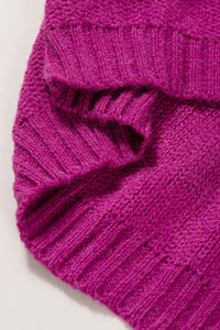 Color Block Drop Shoulder Round Neck Sweater - Trandify Deal