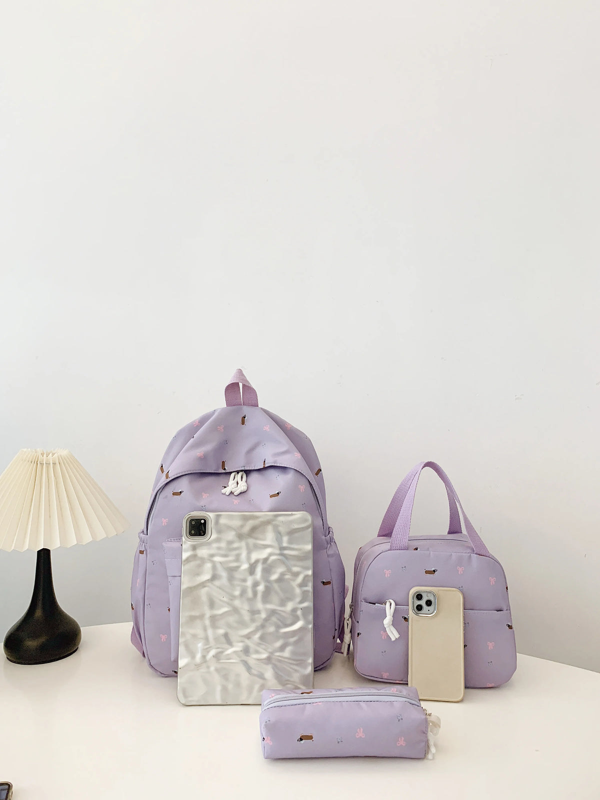 Matching daisy clutch and tote set – 3-piece boho women’s bags