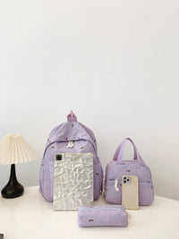 Matching daisy clutch and tote set – 3-piece boho women’s bags