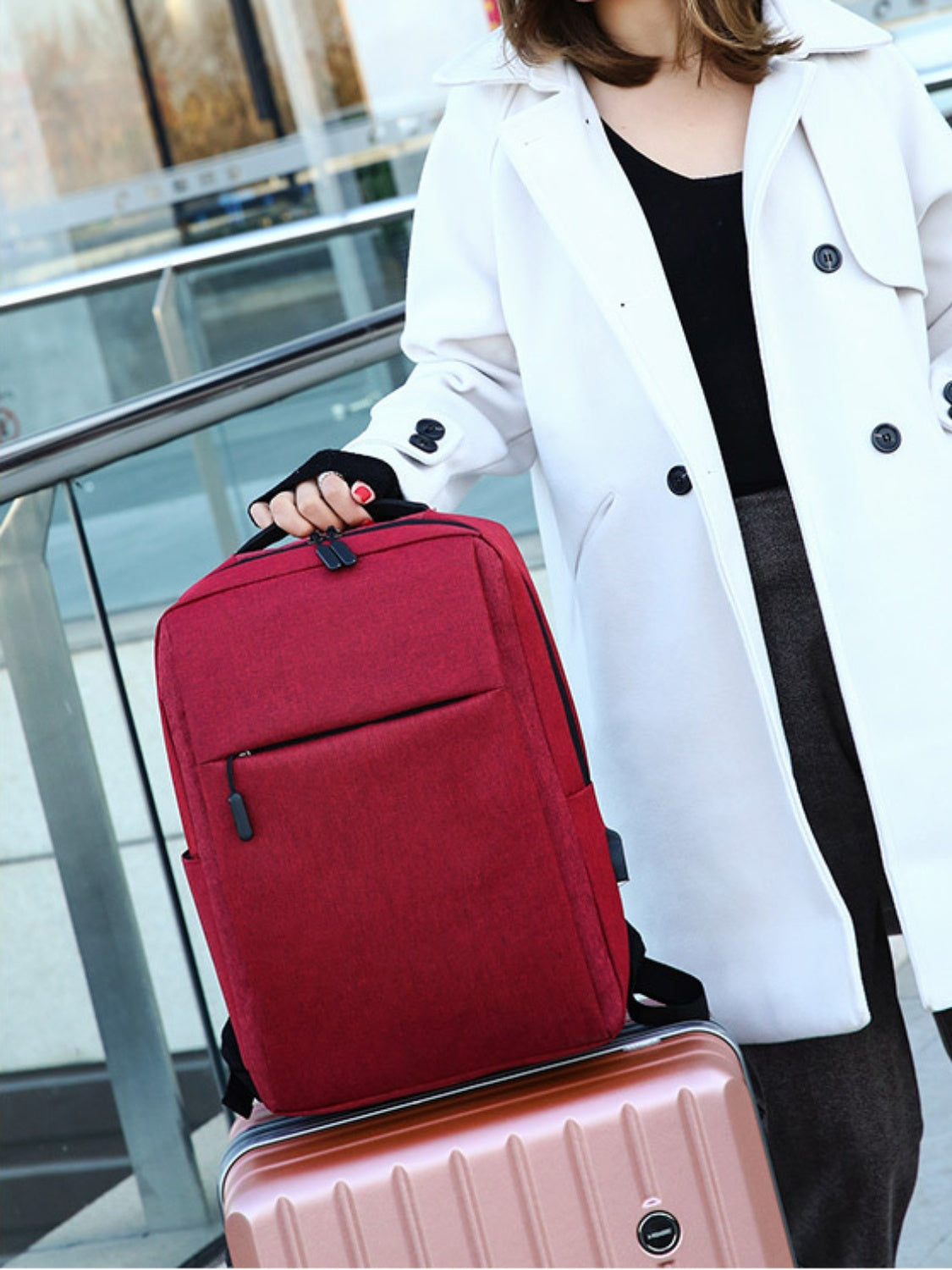 Adjustable Straps Oxford Cloth Backpack Bag Trandify Deal