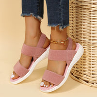 Rubber Open Toe Low Heel Sandals Trandify Deal