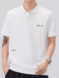 Men's Plus Size Button Detail Short Sleeve Polo
