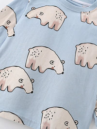 Kids Pajama Sets - Soft Cotton Round Neck PJ Set for Boys & Girls