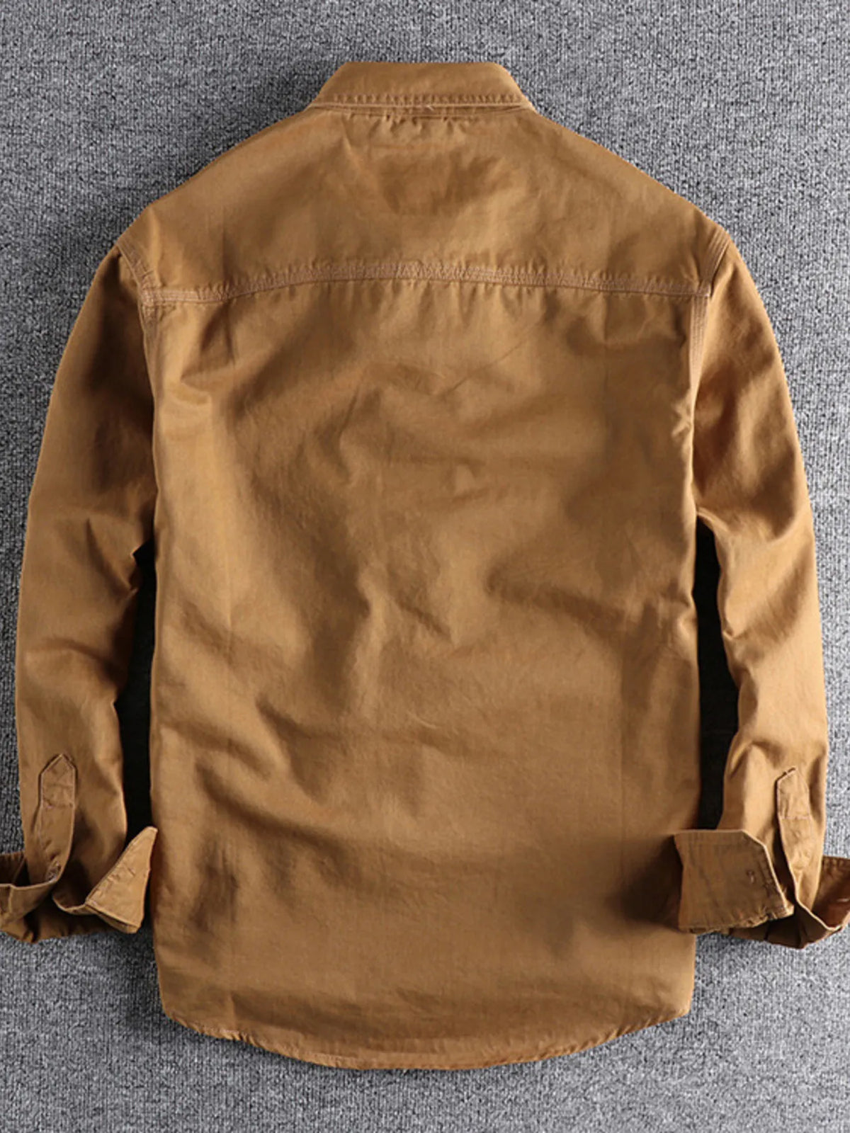 Plus size men’s button-up shirt with chest pockets for big & tall Hawaiian or office wear – breathable long sleeve casual shirt