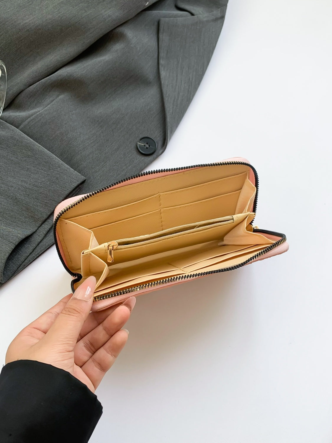 PU Leather Solid Color Wallet Trandify Deal