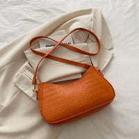 Women's Stylish Crocodile Shoulder Bag – Trendy Crossbody Purse for Outfits