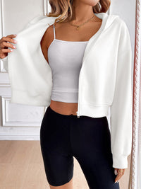 Ivy Lane Zip Up Dropped Shoulder Hooded Jacket Trandify Deal