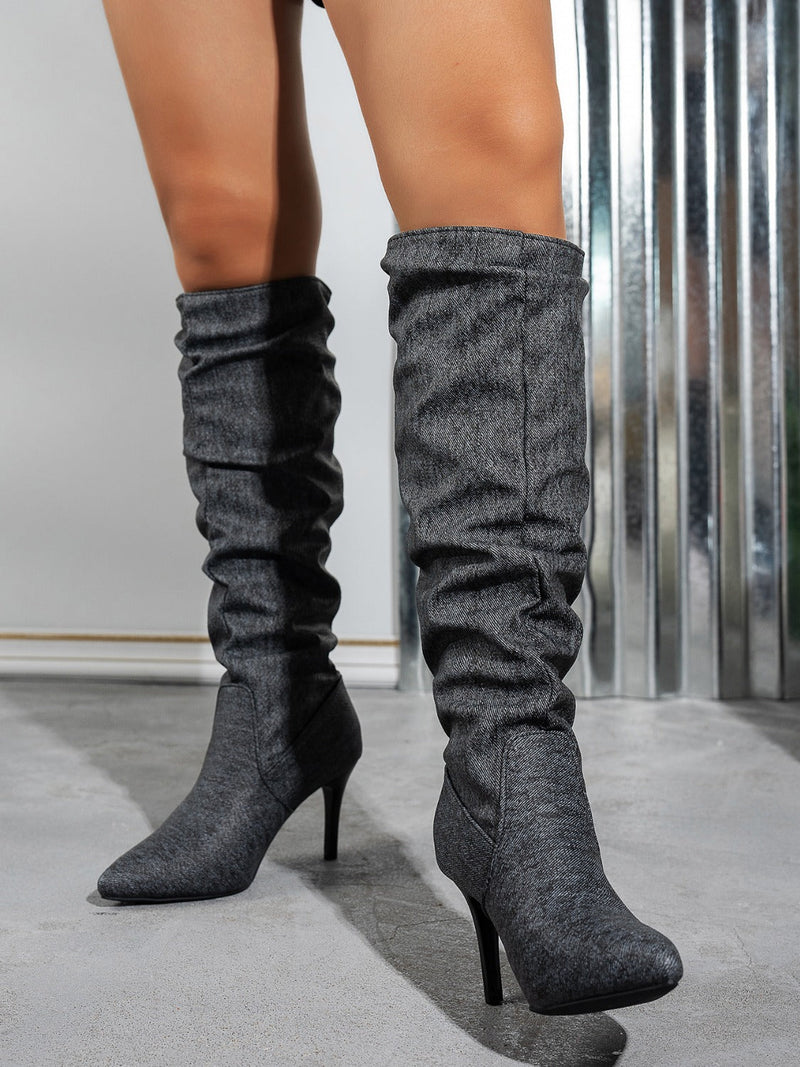 Point Toe Stiletto Boots Trandify Deal