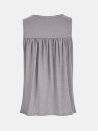 Lace Detail Round Neck Tank Trandify deal