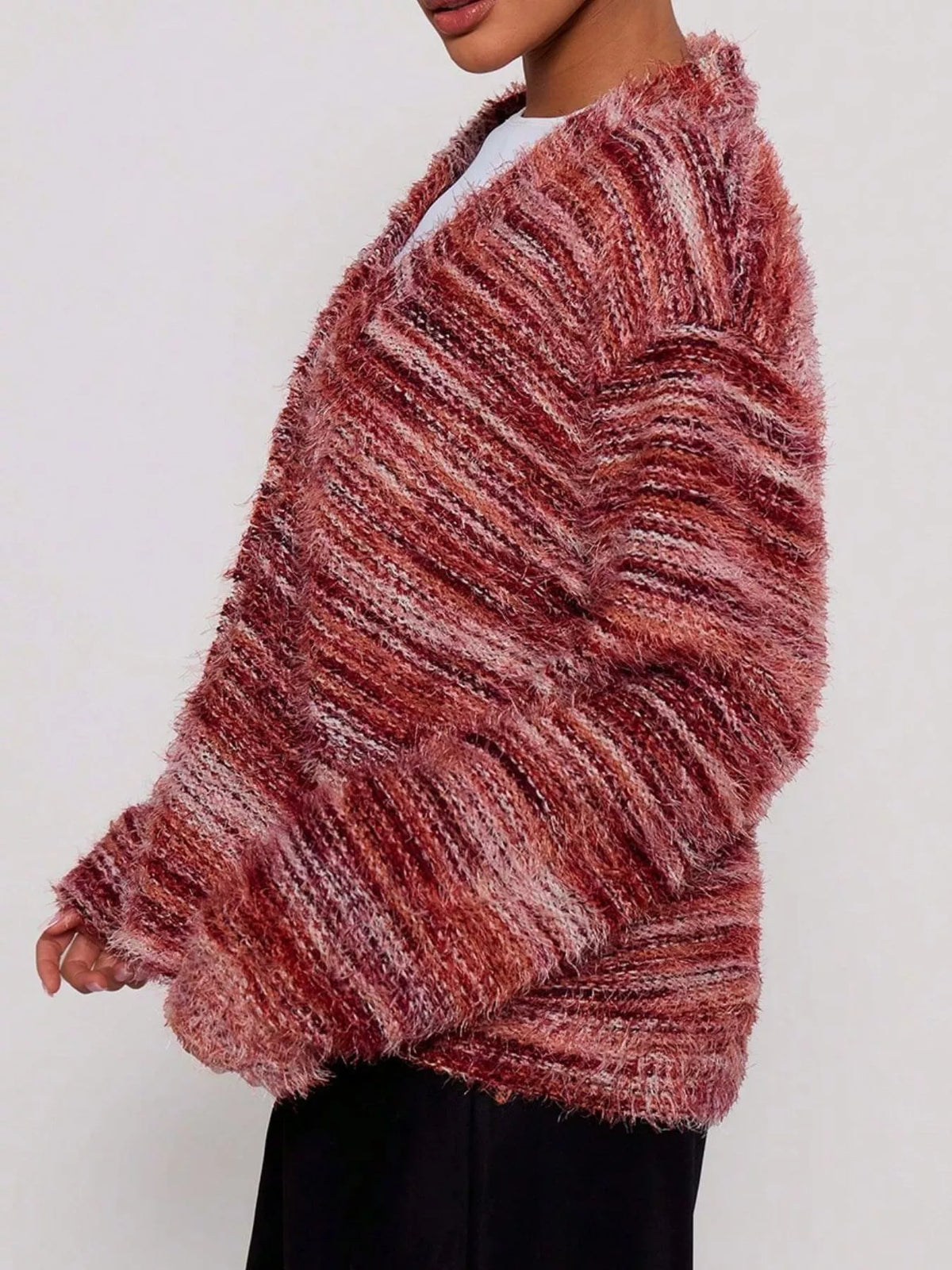 Chunky Knit V-Neck Button Cardigan | Oversized Comfort