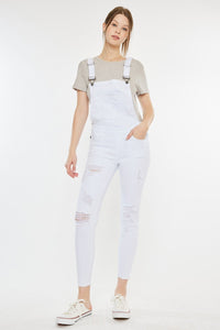 Kancan Distressed Skinny Denim Overalls Trandify deal