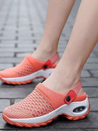 Mesh Round Toe Wedge Sandals Trandify Deal