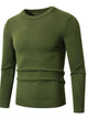 Plus size men's ribbed hem sweater – long sleeve cozy pullover for big & tall