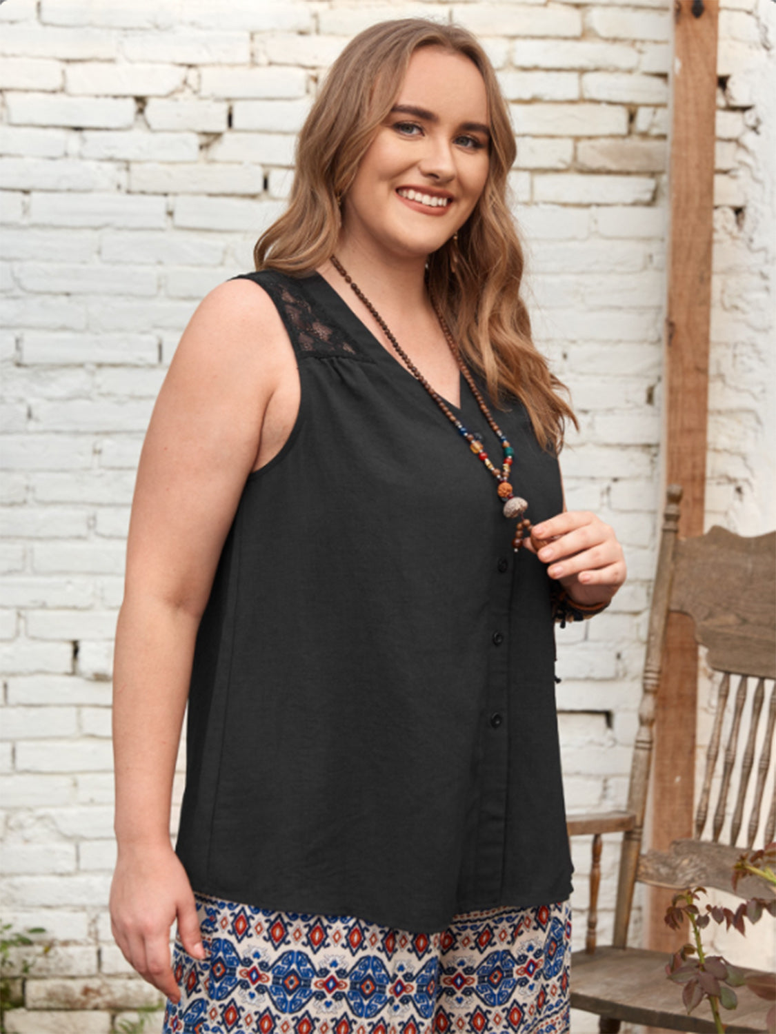 Plus Size V-Neck Tank Trandify deal