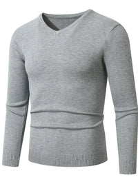 Plus size men's ribbed hem sweater – long sleeve cozy pullover for big & tall