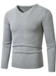 Plus size men's ribbed hem sweater – long sleeve cozy pullover for big & tall