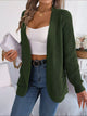 Chunky Knit Cardigan with Pockets - Open Front Women's Sweater