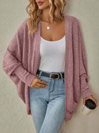 Oversized Open Front Cardigan for Women - Cozy Knit