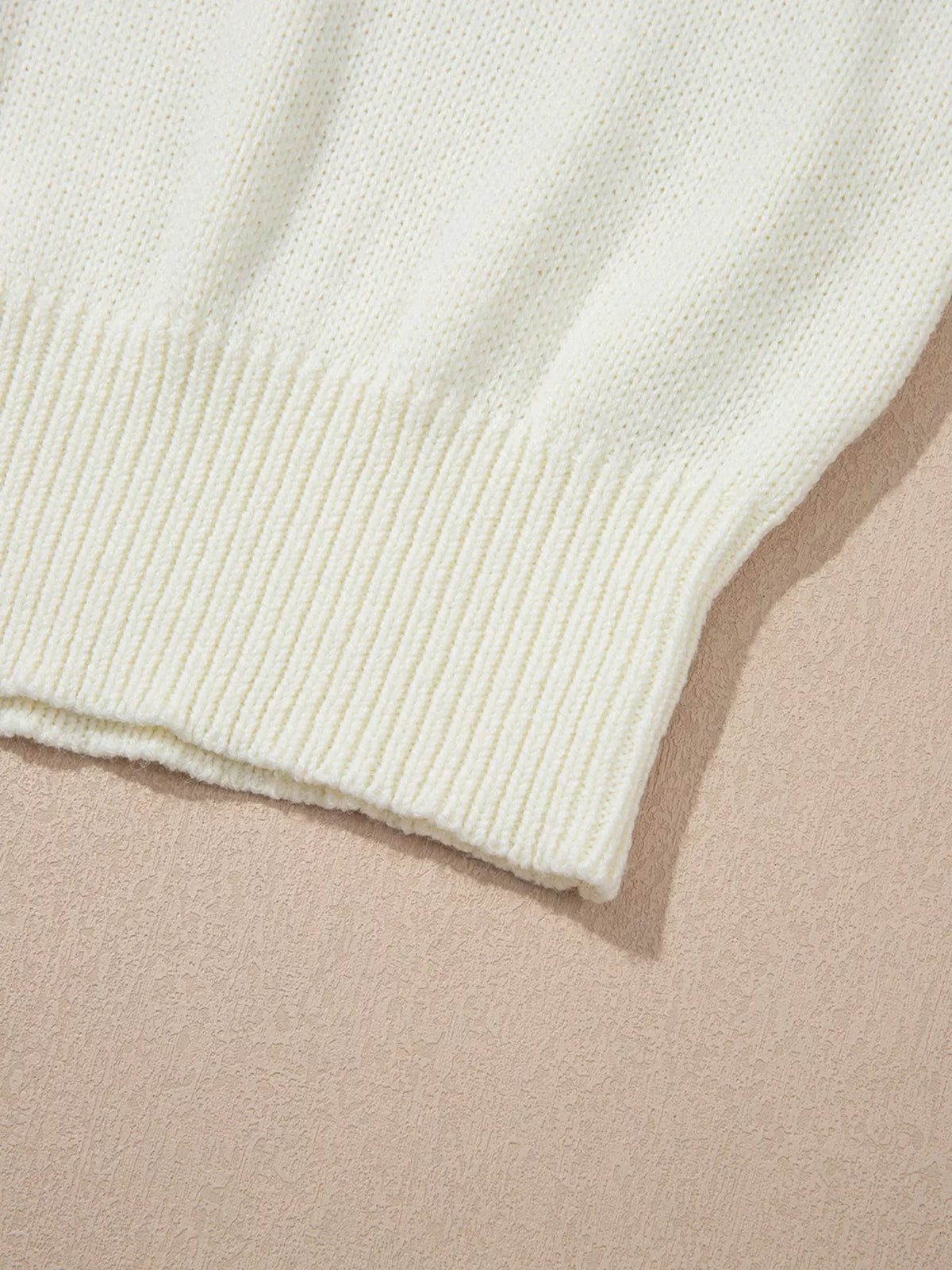 Floral Textured Puff Sleeve Sweater for Women | Trendy Top