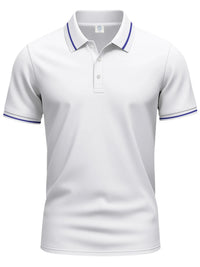 Plus size men’s collared polo – moisture-wicking fabric for golf & casual wear