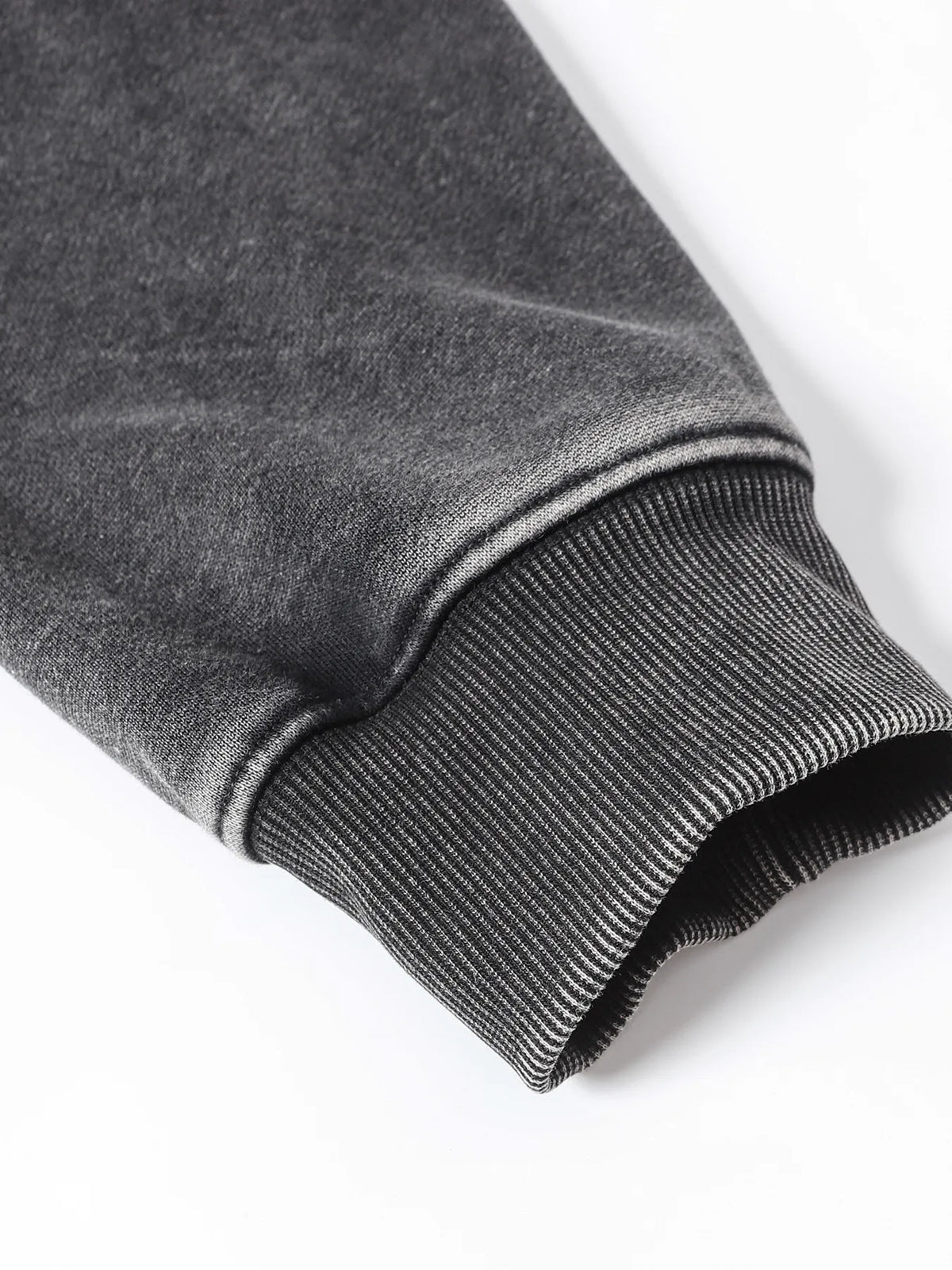 Men’s Distressed Zip-Up Hoodie – Soft Washed Cotton Streetwear Pullover