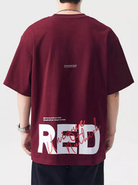 Mens oversized t-shirt in 100% cotton, plus size comfort fit model showing relaxed style