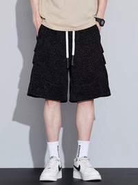 Men's Plus Size Athletic Shorts with Pockets - Loose Fit