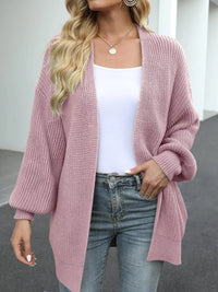 Oversized Chunky Knit Cardigan - Cable Knit Open Front Sweater