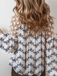 Elegant women's tie neck blouse in viscose