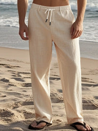 Breathable Relaxed Fit Pants for Big & Tall Men – Stylish Lounge Wear with Pockets