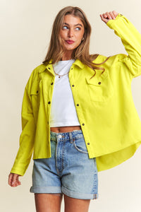 Casual Long Sleeve Shacket for Women - TrandifyDeal