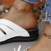 Tied Open Toe Low Heel Sandals Trandify Deal